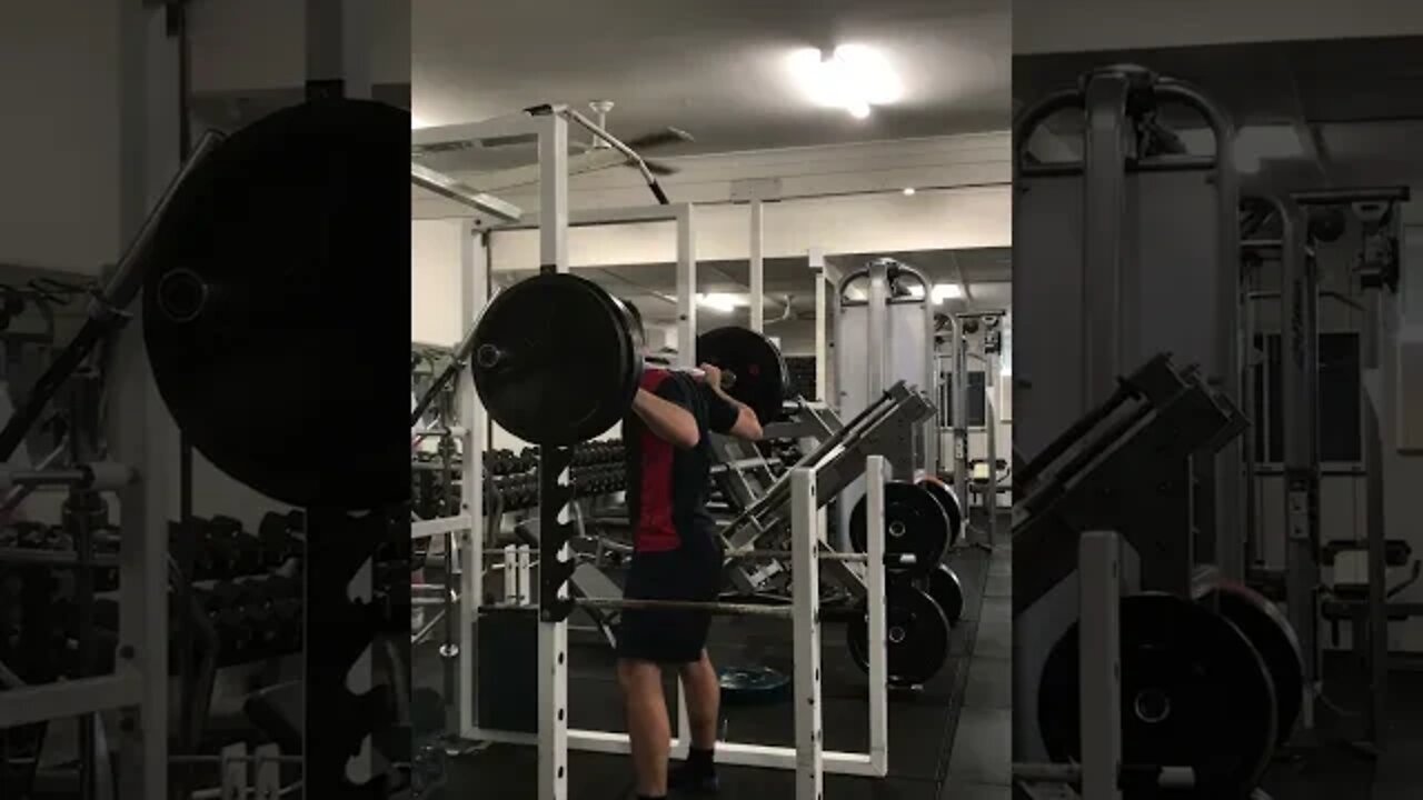 140kg/315lb Beltless squat (68kg bodyweight)