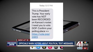 Mysterious text message causing voting confusion