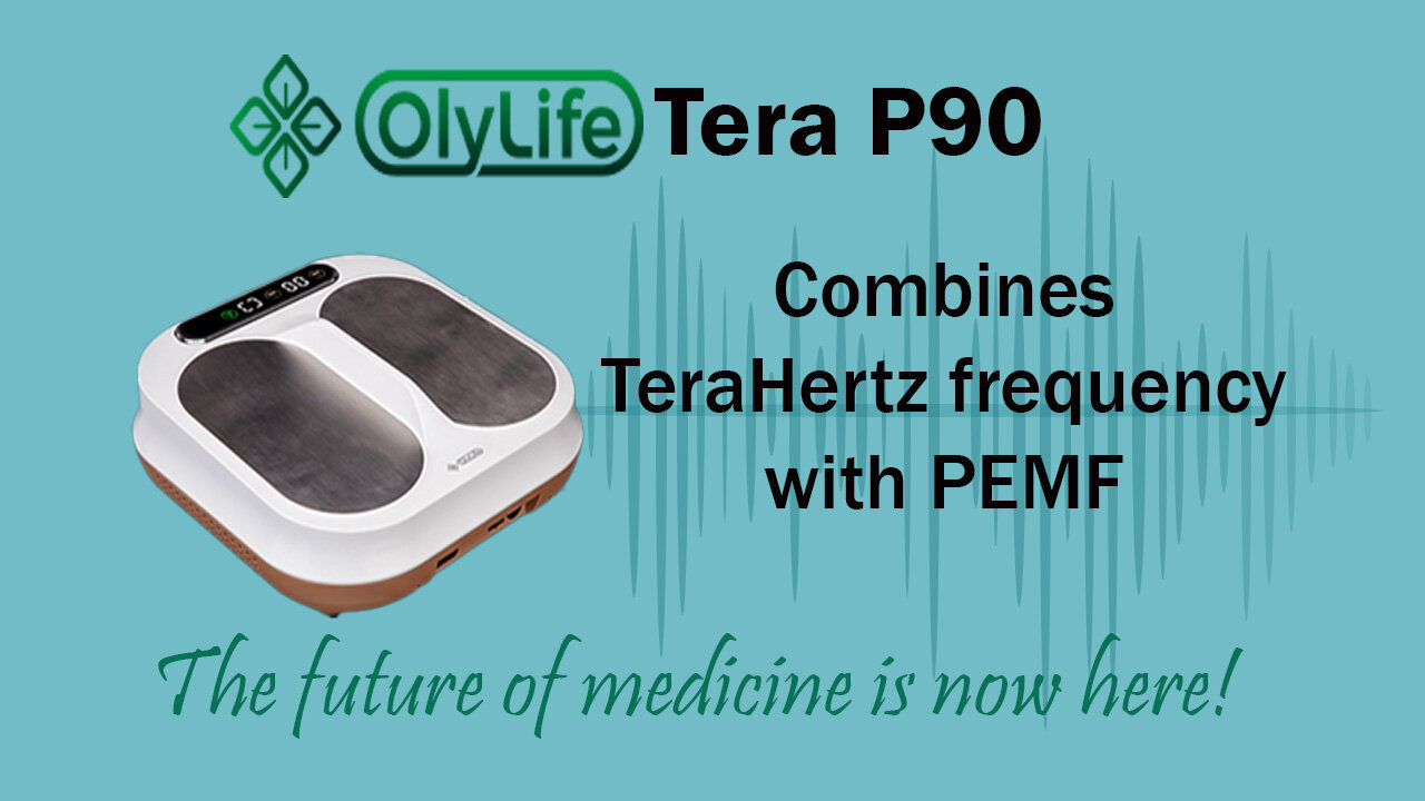 OlyLife Terahertz and PEMF Foot Device With Slide Visuals