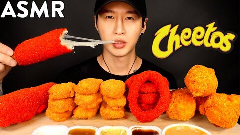 MOST POPULAR FOOD FOR ASMR with CHEETOS (KFC, ONION RINGS, MOZZARELLA CORN DOG, CHICKEN NUGGETS