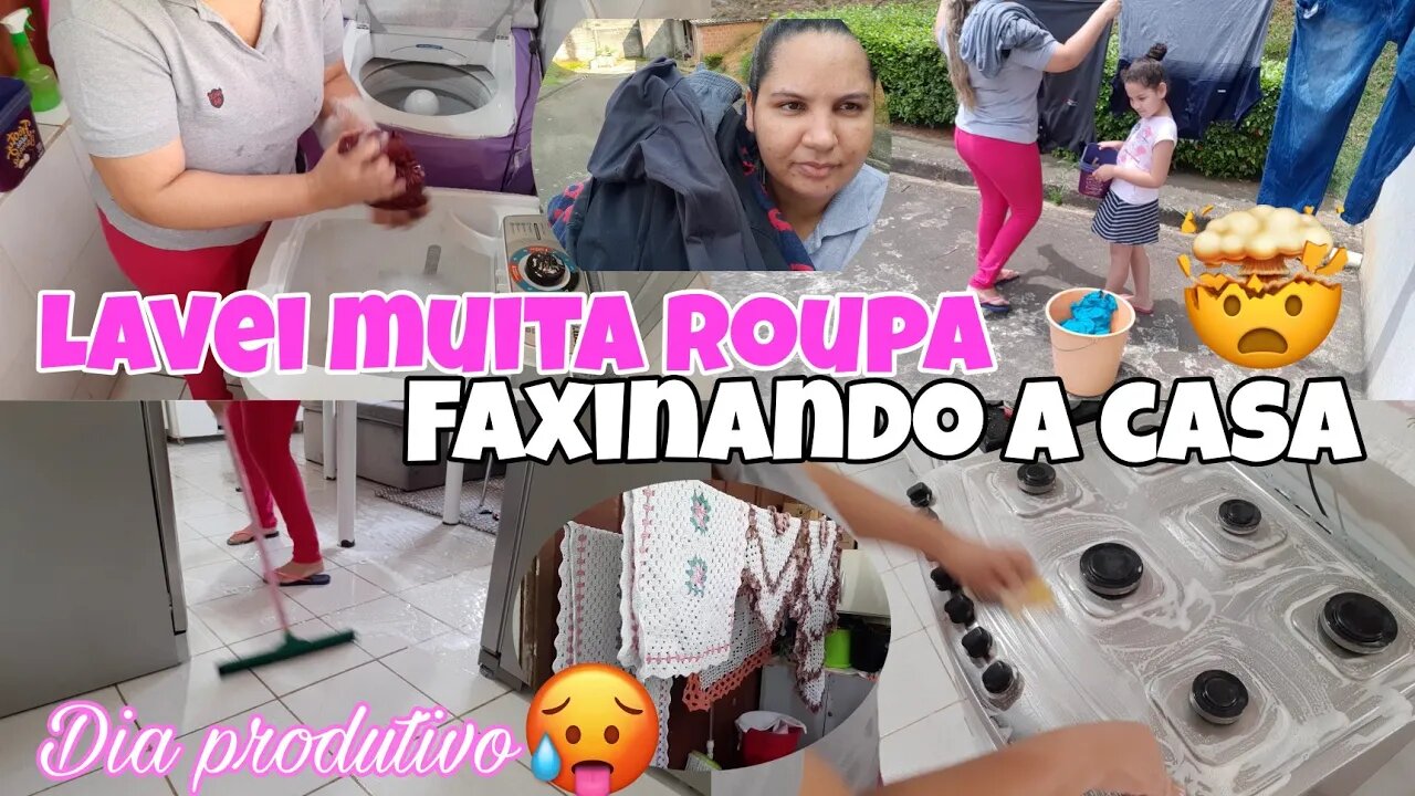 MUITA ROUPA SUJA🤮 FAXINA NA CASA 🏠|| DIA PRODUTIVO 🥵