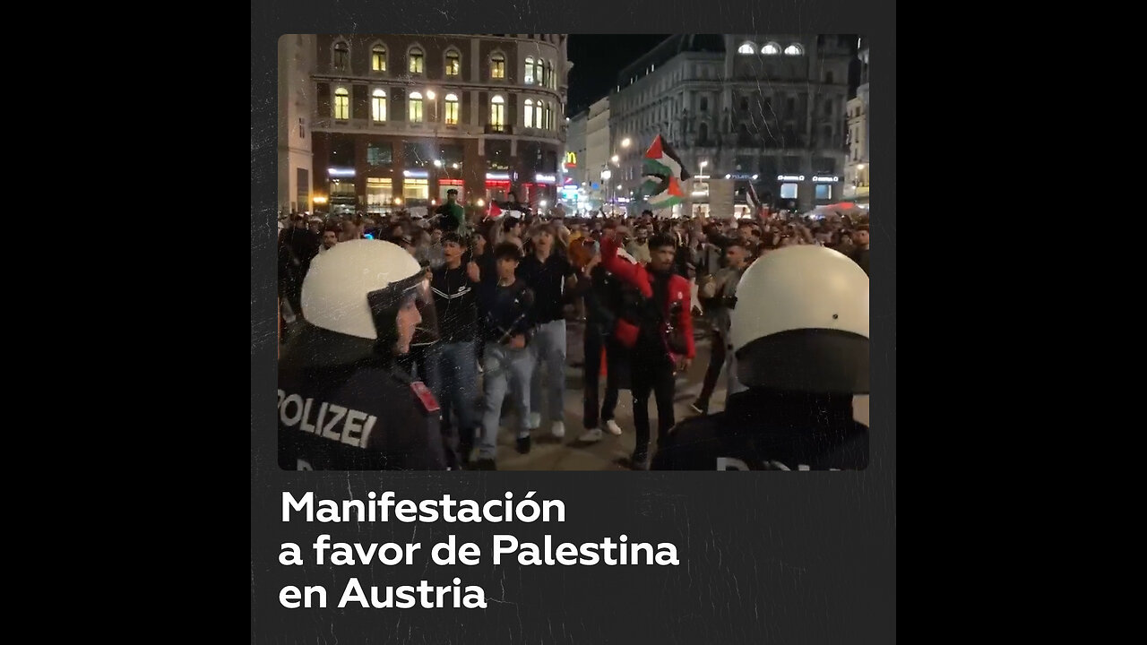 Celebran mitin a favor de Palestina en Viena pese a prohibiciones de la Policía