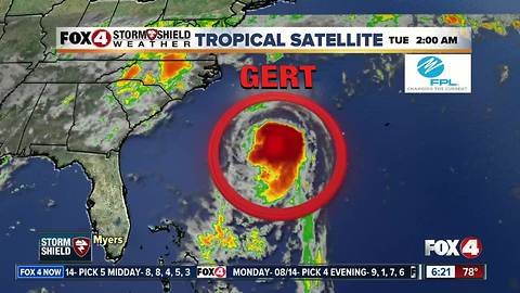 Hurricane Gert -- 6am Tuesday update