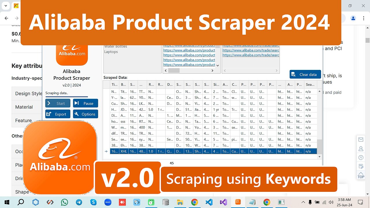 Alibaba Product Scraper v2.0 | Extract Products Data from Alibaba.com in 2024 | By Using Keywords