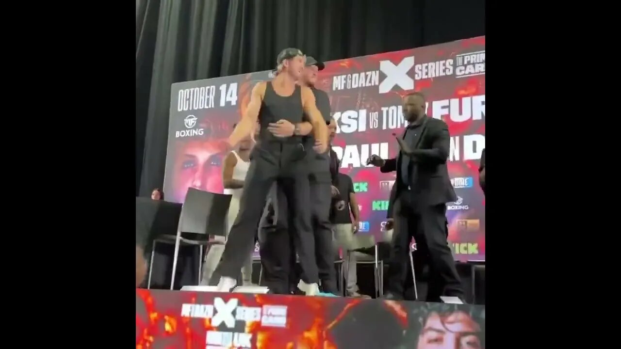 Logan Paul Throws Cake At Dillon Danis