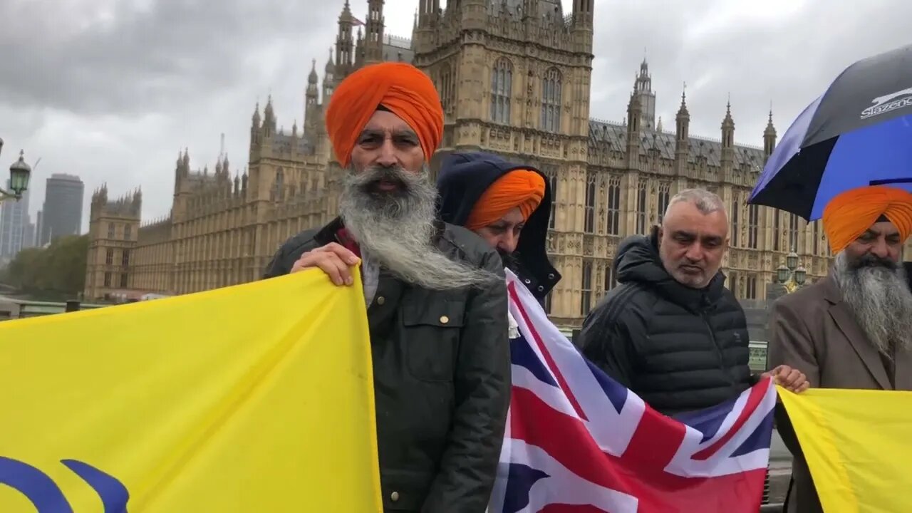 Pro Khalistan British Sikhs welcome the Coronation of HM King Charles III