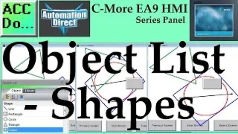 C-More EA9 HMI Series Panel Object List Shapes