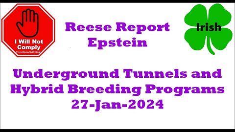 Reese Report Epstein Underground Breeding Program 27-Jan-2024
