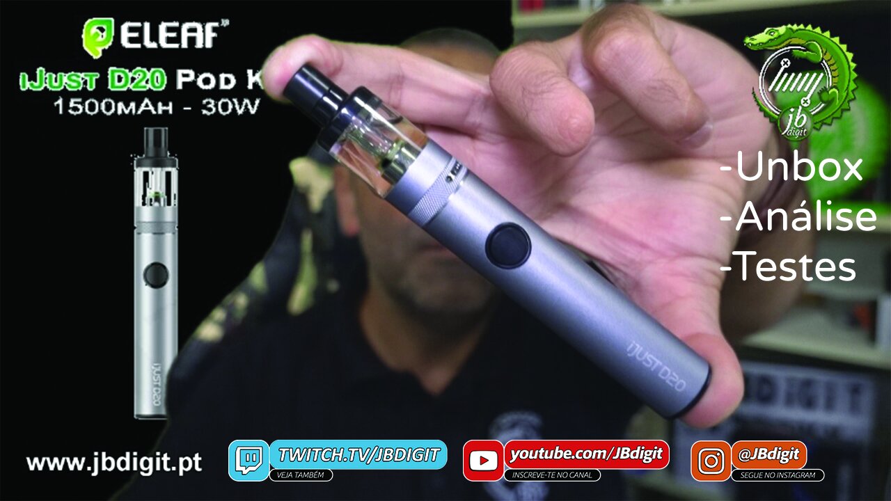 [PT] Eleaf D20 (Aio / Pod) 1500mAh 3ml - mais um para largar os malcheirosos