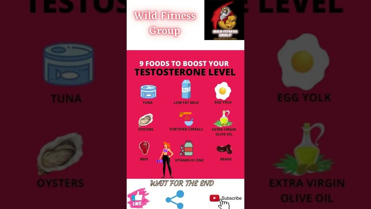 🔥9 foods to boost your testosterone level🔥#shorts🔥#wildfitnessgroup🔥31 march 2022🔥