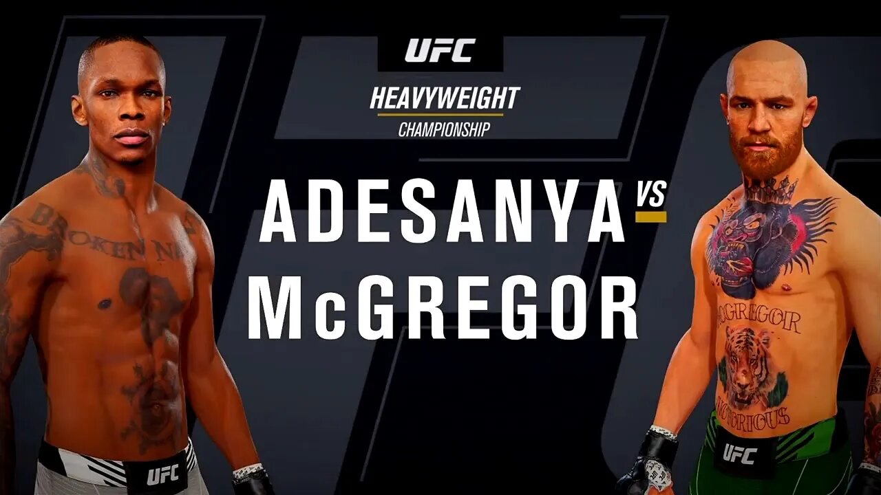 EA Sports UFC 4 Gameplay Conor McGregor vs Israel Adesanya