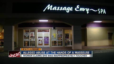 Woman says massage therapist inappropriately touched her at Massage Envy