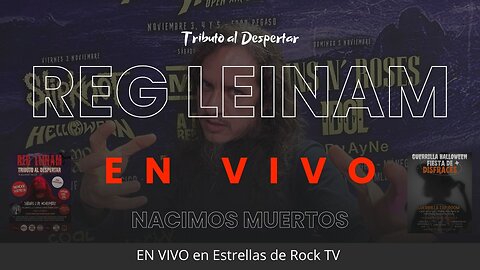 Reg Leinam - Nacimos Muertos (Tributo a Guillotina) EN VIVO en Estrellas de Rock TV