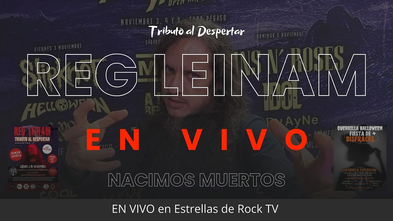 Reg Leinam - Nacimos Muertos (Tributo a Guillotina) EN VIVO en Estrellas de Rock TV