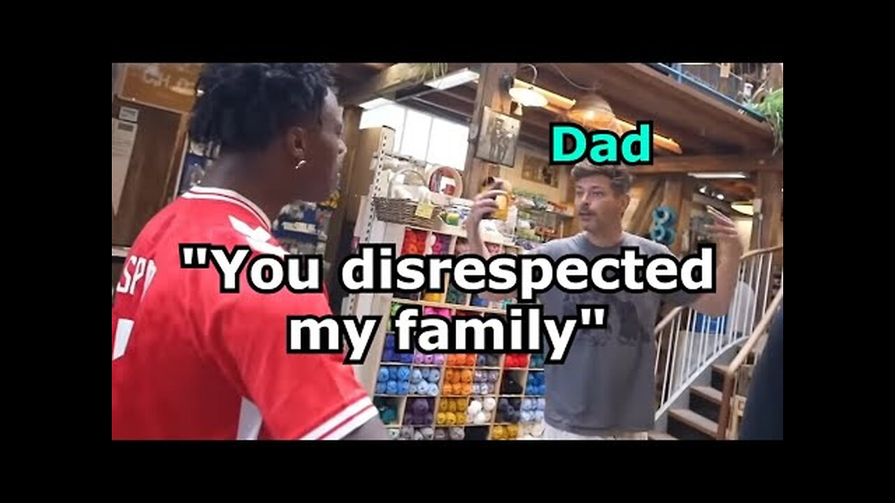 Angry dad confronts influencer