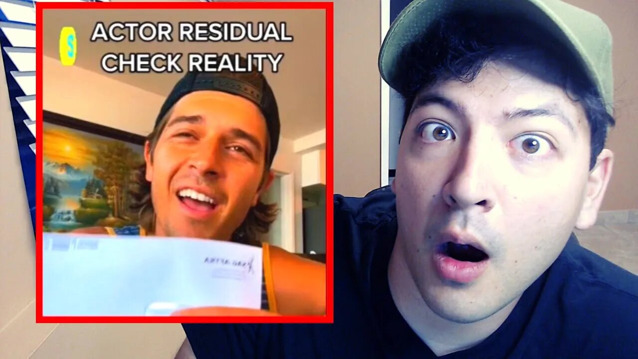 ACTOR UNBOXES HIS RESIDUAL CHECKS