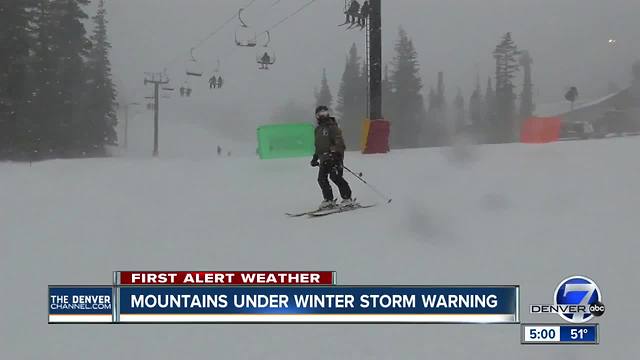 Mountains under Winter Storm Warning