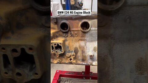 BMW E34 M5 Engine Block #bmw #bmwe34 #bmwm5 #diy #cars #automotive #mechanic #restoration #engine