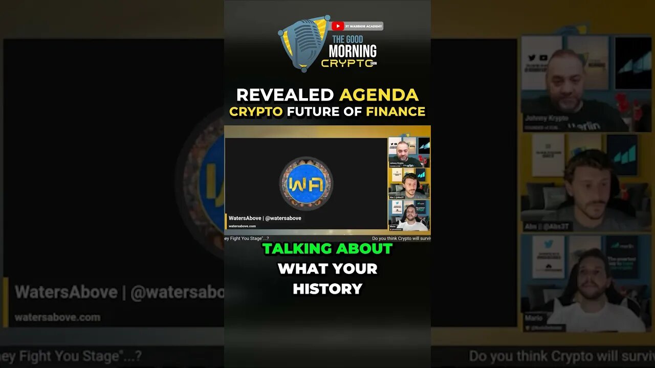 Revealed Agenda Crypto Future Of Finance #shorts #finance #crypto