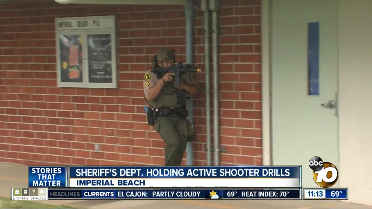 Deputies hold active shooter drills