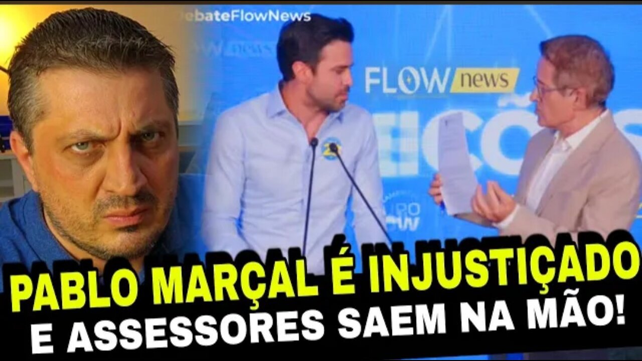 Pablo Marçal é injustiçado pelo apresentador no debate do FLOW e assessores saem na mão