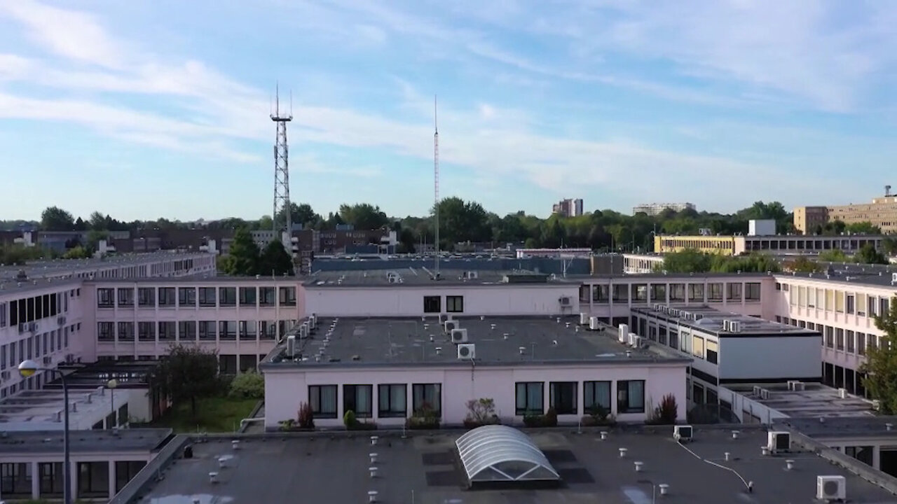 Aerial footage of old NATO HQ