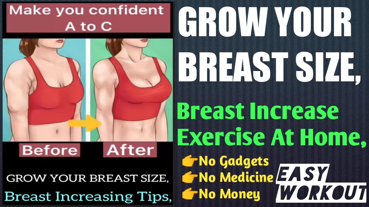 How to increase breast size easy home Workout !!