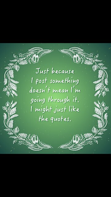 I Might Just Like The Quotes [GMG Originals]