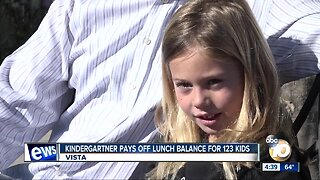 Girl pays off lunch balances for classmates