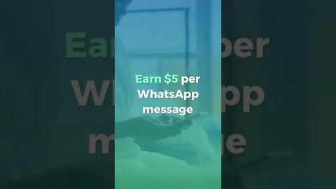 Earn $5 per WhatsApp Message | Make money online by chatting | #shorts