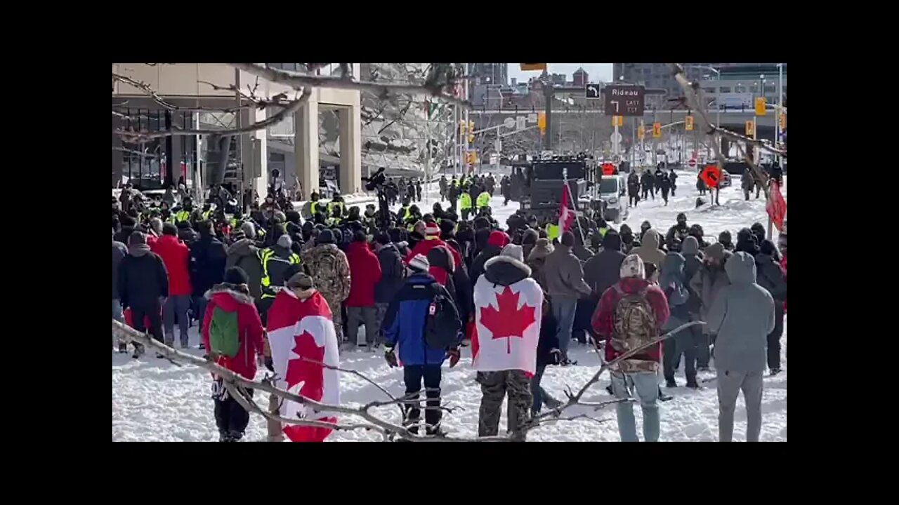 Feb 18th - Ottawa in front of the parlement
