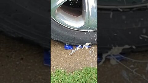 Whats a Mayo Packet GOOD For? #4 Testing Tire Pressure! MAYO EXPLOSION!!! #shorts