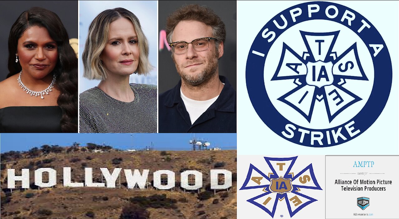 Hollywood Celebrities Show Fake Support for Hollywood Unions - Movie Crew vs. Movie Producers