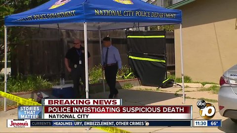 Man found dead outside National City home