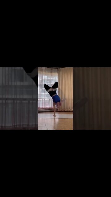 Chinese Girl Stays Centered