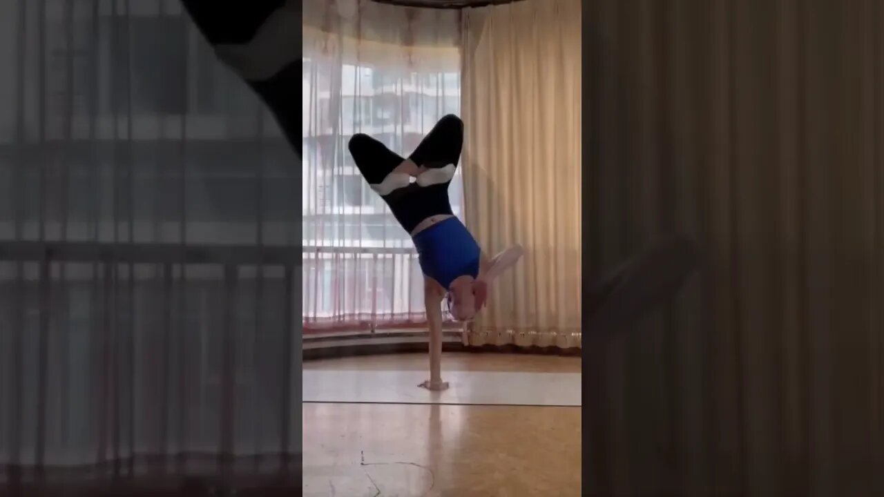 Chinese Girl Stays Centered