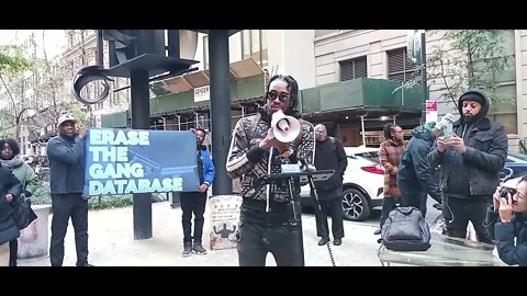 Rally to Abolish the NYPD Gang Database 80 Maiden Lane @GangScoalition @nycpa