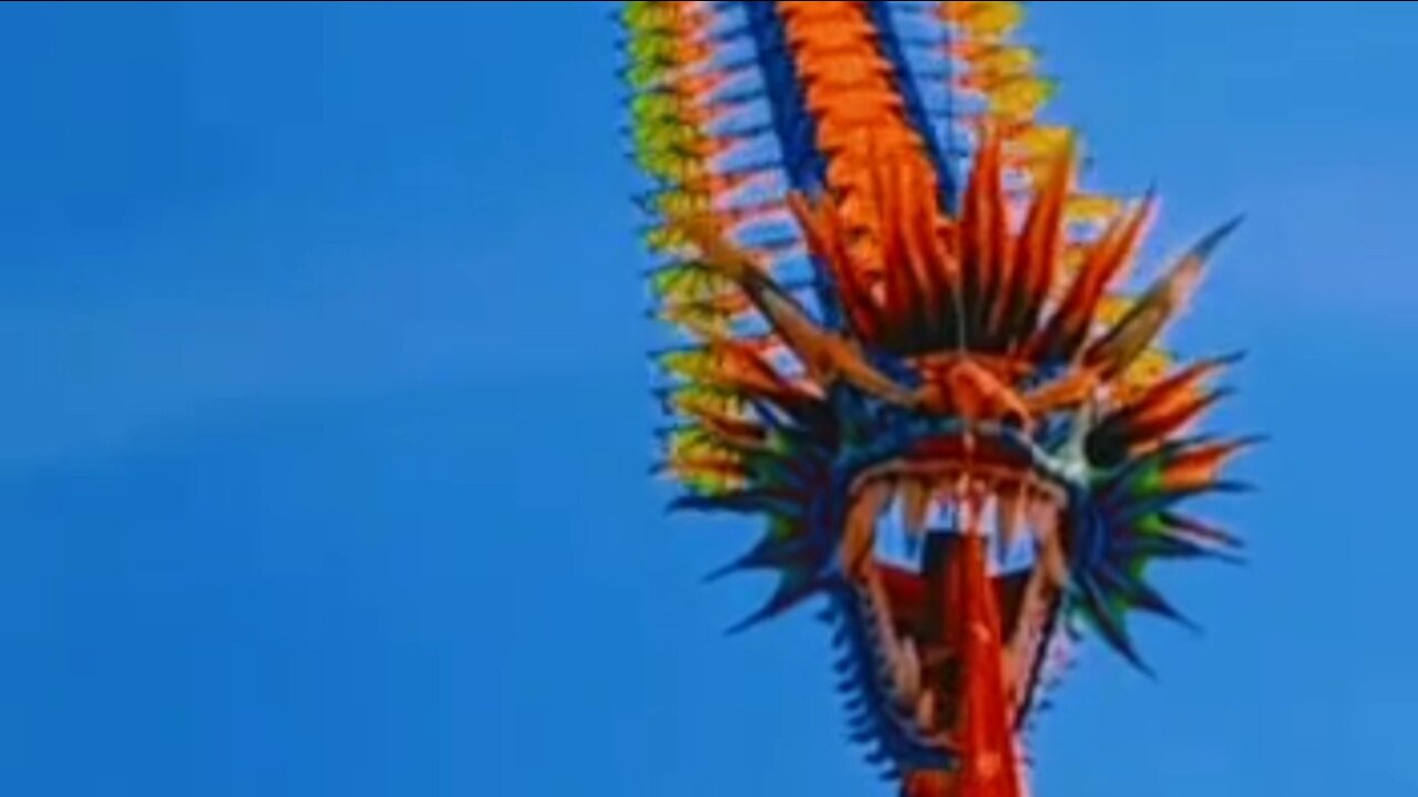 dragon kite is very beautiful