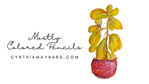 Colored Pencil Drawing of Plant