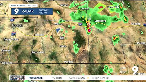 A few isolated storms around