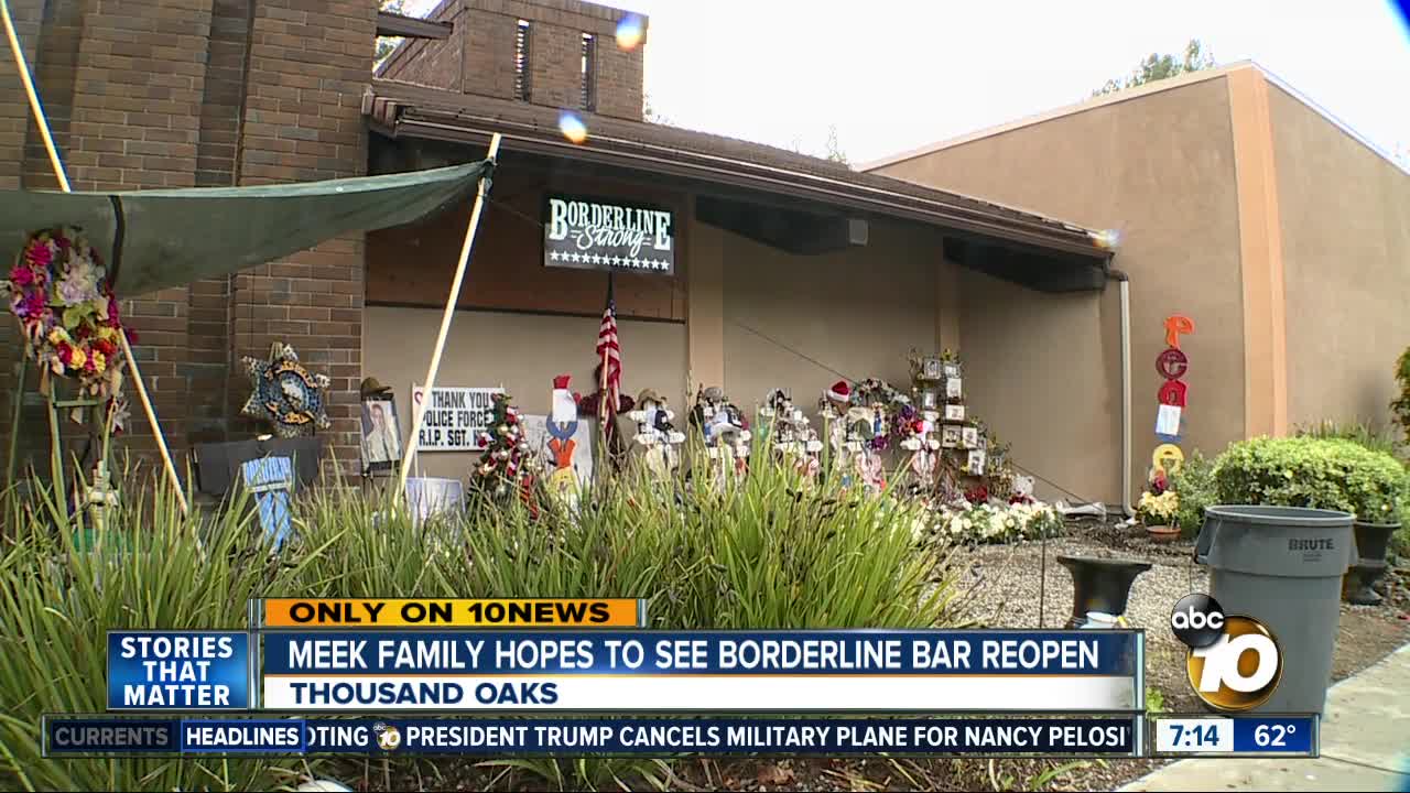 Meek family hopes to see Borderline bar reopen