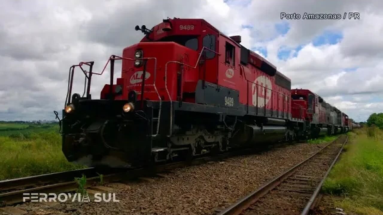 Locomotivas SD40 em ação