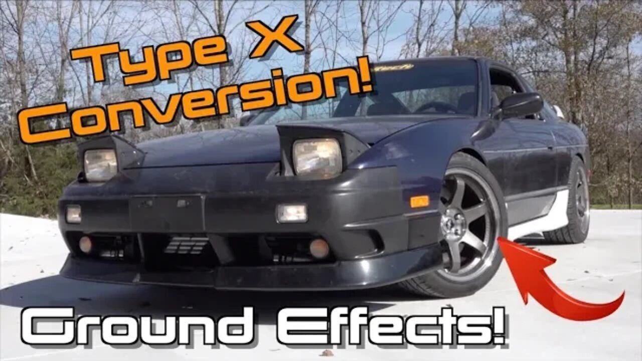 The 240SX Gets Genuine 180SX "Kouki" Ground Effects To Finish The Type-X Conversion!