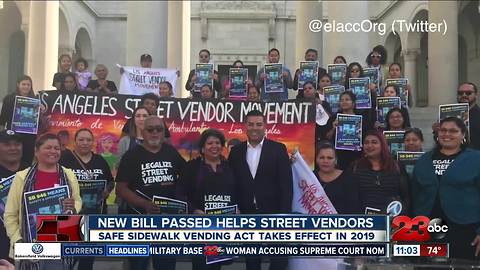 New bill passed helps street vendors