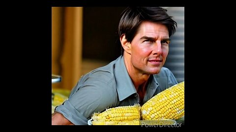 Artificial Intelligence AI-Generated Tom Cruise and his Gigantic Corn