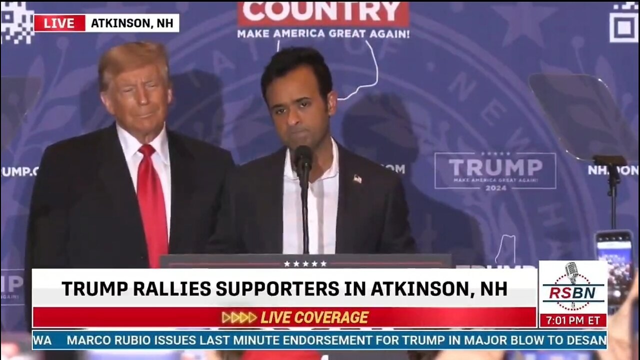 Vivek on Stage With Trump: We Are In A War