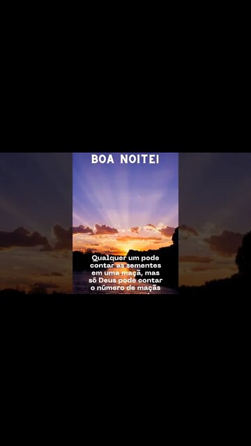 MENSAGEM DE BOA NOITE.#shorts