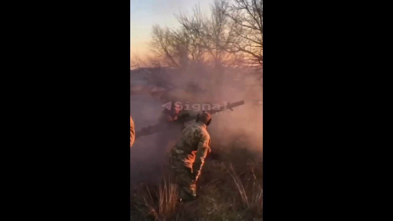 Ukrainian military personnel use the Soviet SPG-9 "Spear", which entered service in 1963