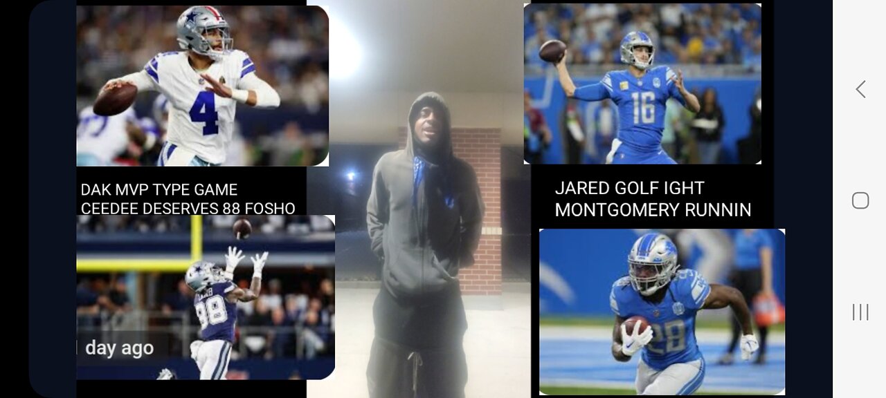 DETROIT LIONS VS DALLAS COWBOYS HAD UPS AN DOWN BUT WE DEM BOYSSπͺπΎπ΅π€π€π€π€