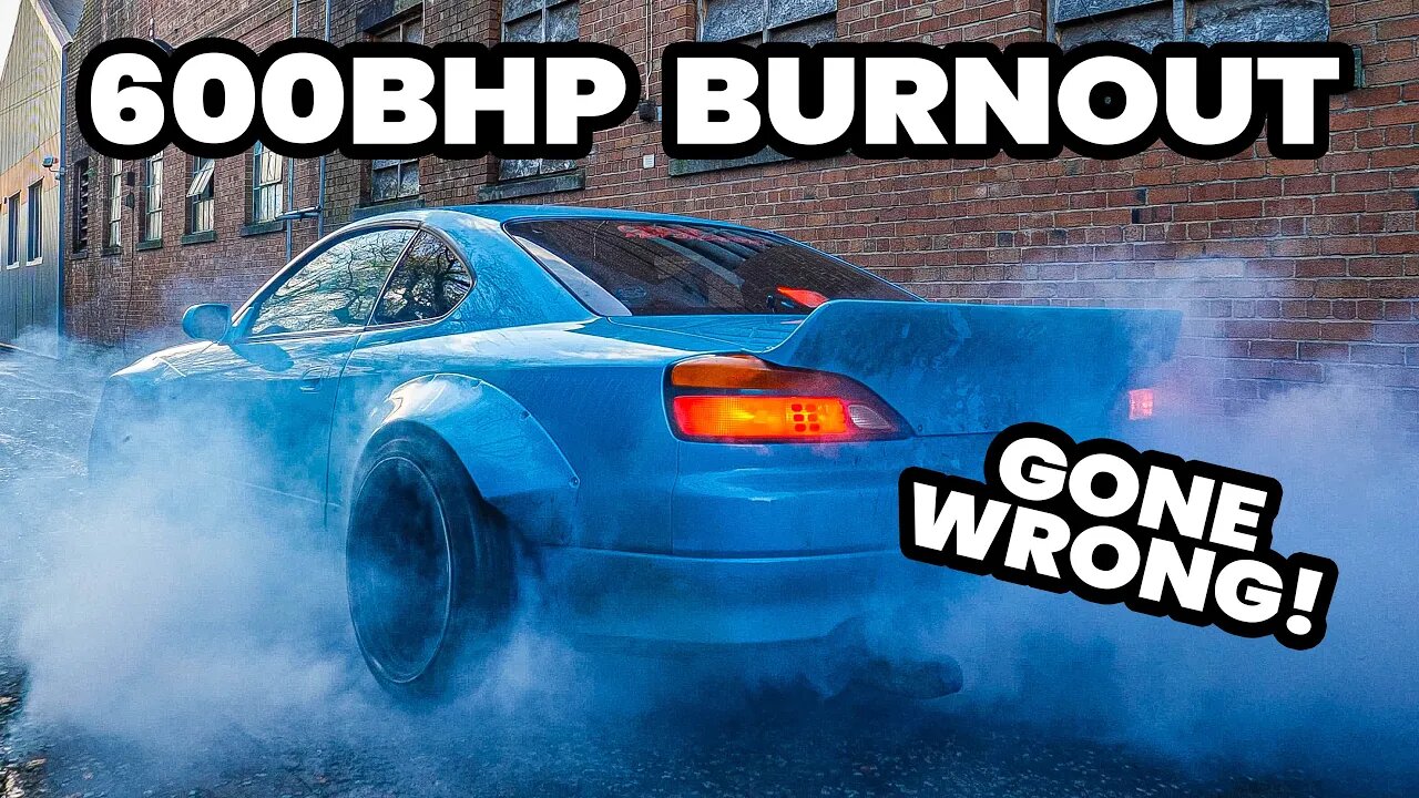 WE BROKE THE 635BHP 2JZ SILVIA DOING BURNOUTS!